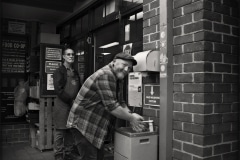 Blue Mountains Food Co-op, Katoomba - John and Steve (at sink)